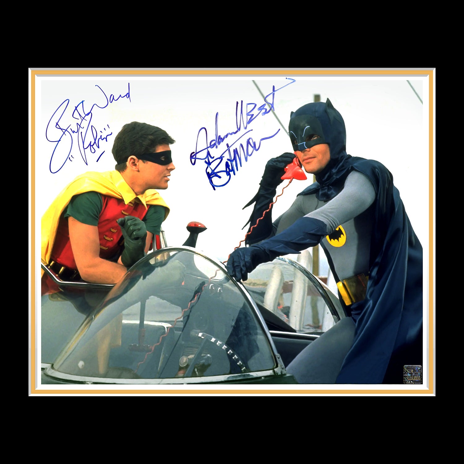 Batman (1966) Adam West & Burt Ward Mini Poster Limited Signature Edition  Custom Frame | RARE-T
