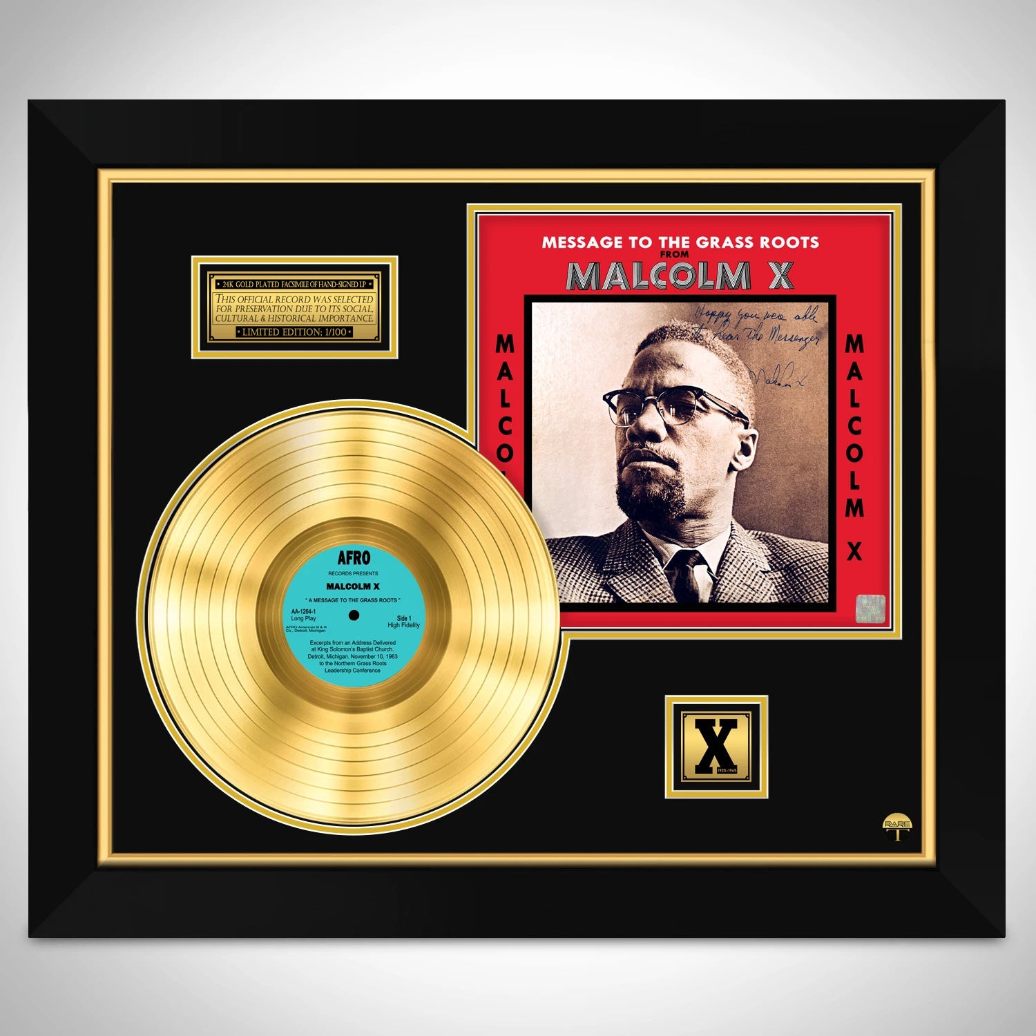 Malcolm X Message to the Grass Roots Limited Signature Edition