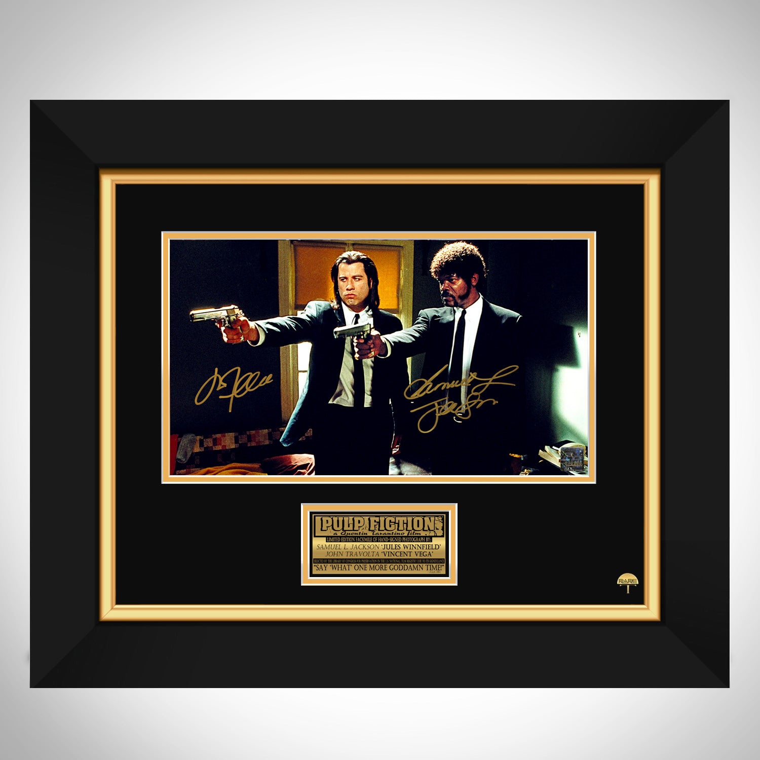 Pulp Fiction Movie Mini Poster Limited Signature Edition Custom Frame