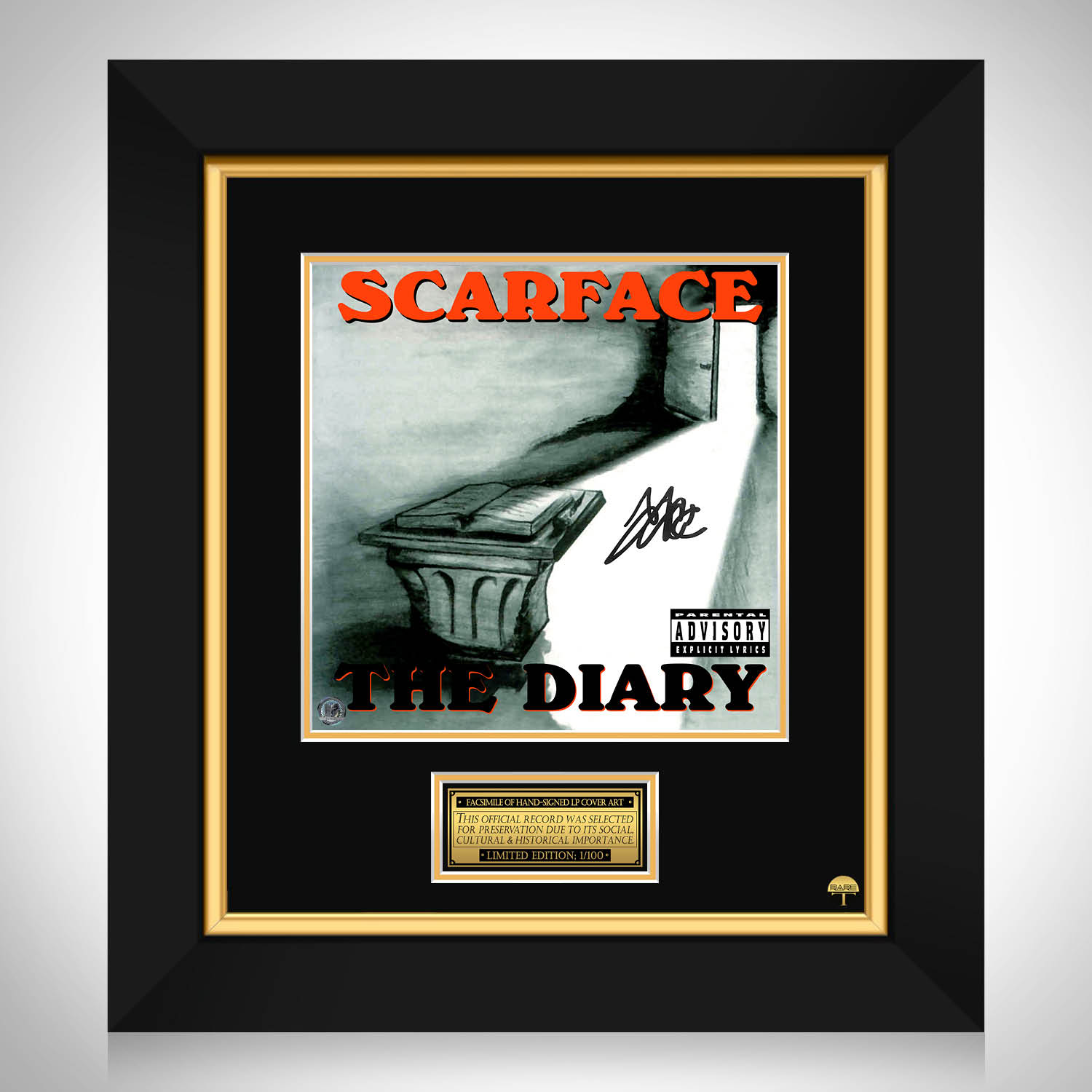 Scarface - The Diary LP Cover Limited Signature Edition Custom 