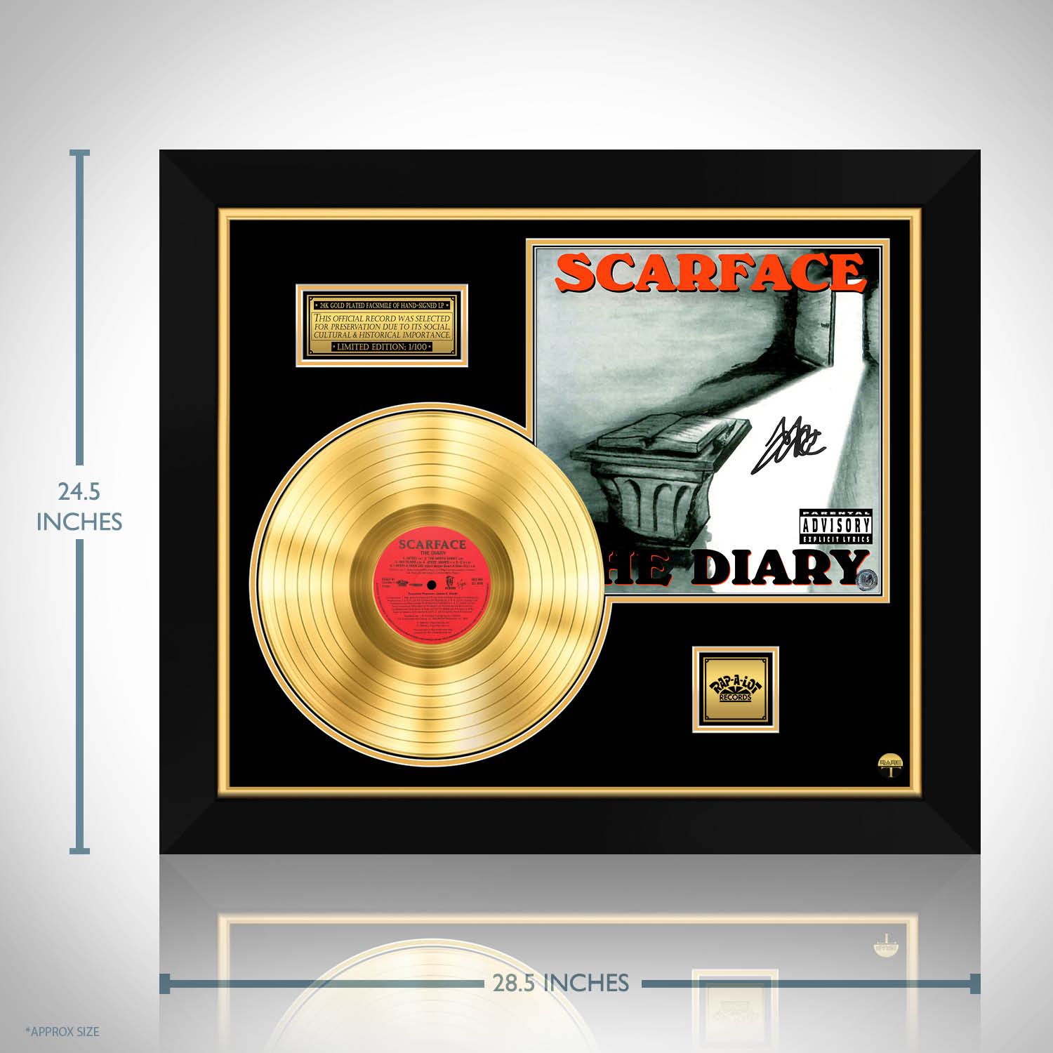 Scarface - The Diary Gold LP Limited Signature Edition Custom 