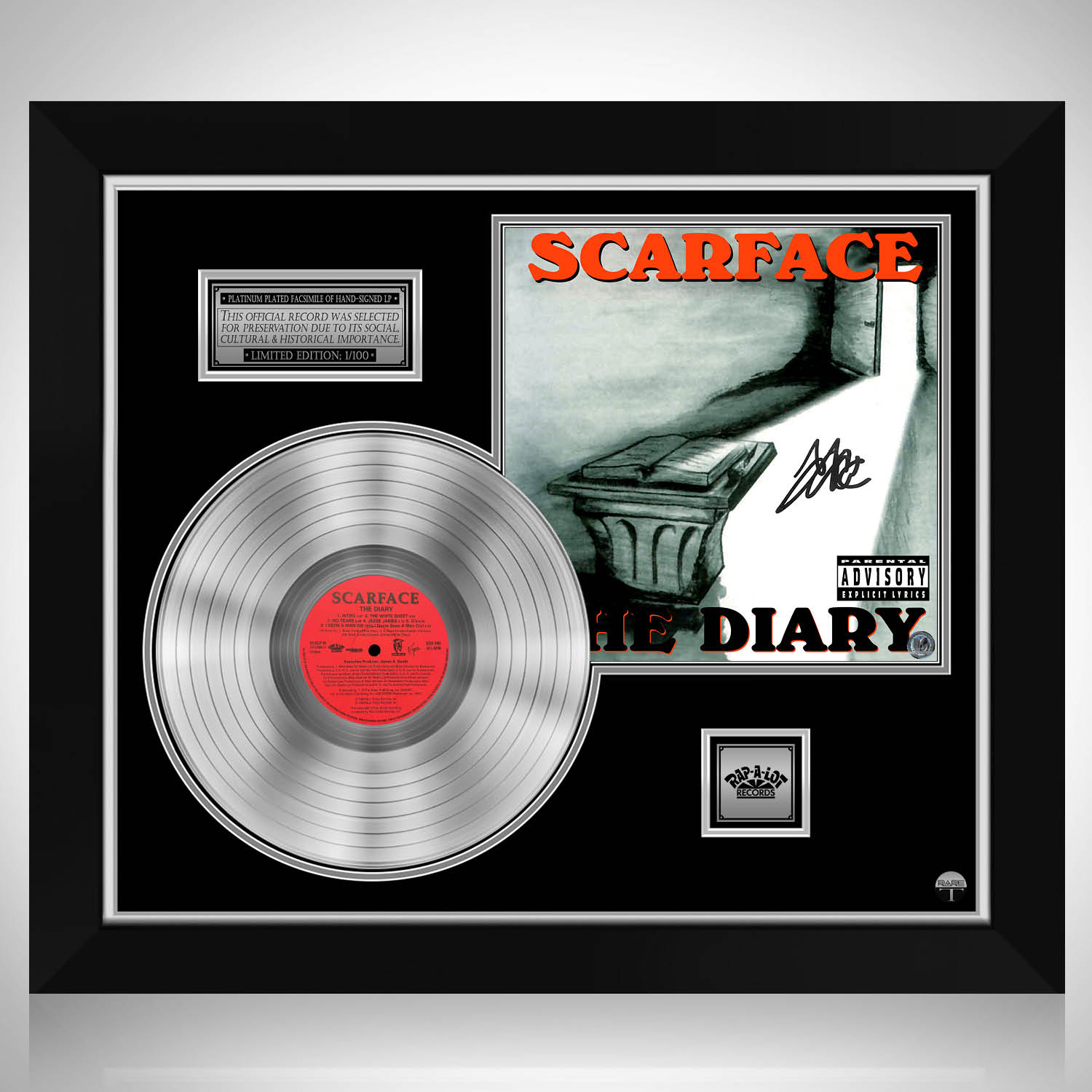 Scarface - The Diary Platinum LP Limited Signature Edition Custom 