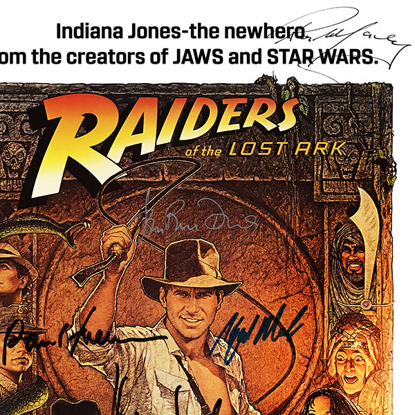 Indiana Jones Raiders of the Lost Ark Soundtrack Gold LP Limited Signature  Edition Custom Frame