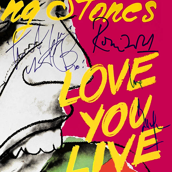 The Rolling Stones - Love you Live Platinum LP Limited Signature