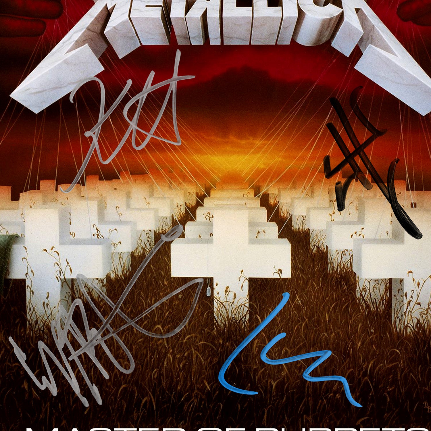 Metallica - Master of Puppets Gold LP Limited Signature Edition