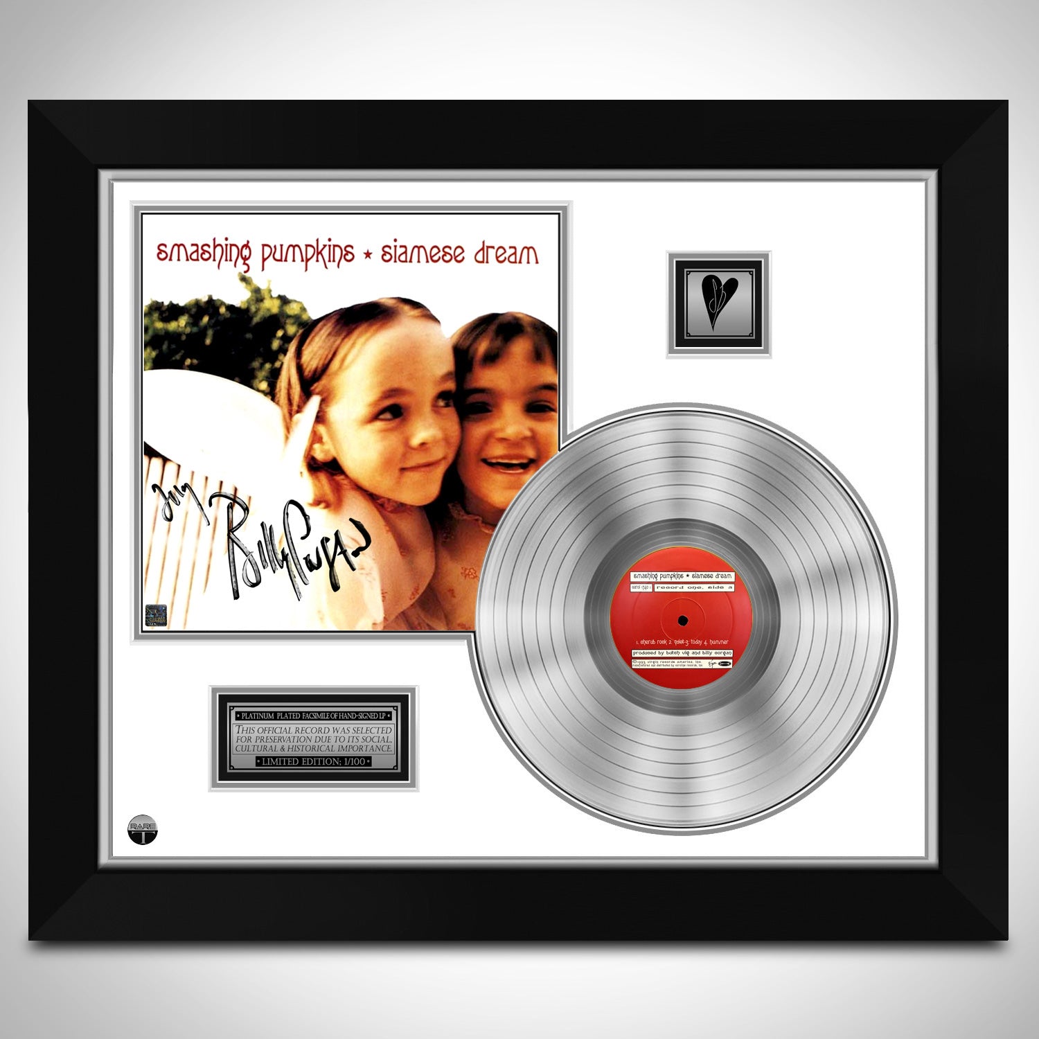 Smashing Pumpkins Siamese Dream Limited Signature Edition Platinum LP  Custom Frame | RARE-T