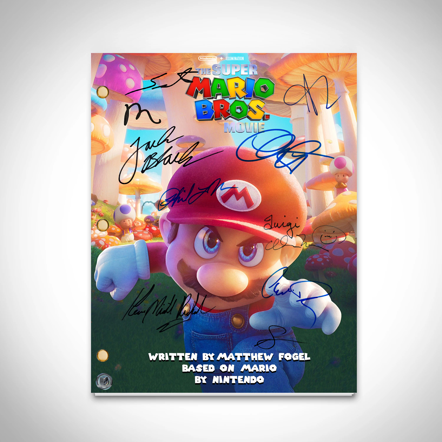 The Super Mario Bros. Movie Transcript Limited Signature Edition RARET