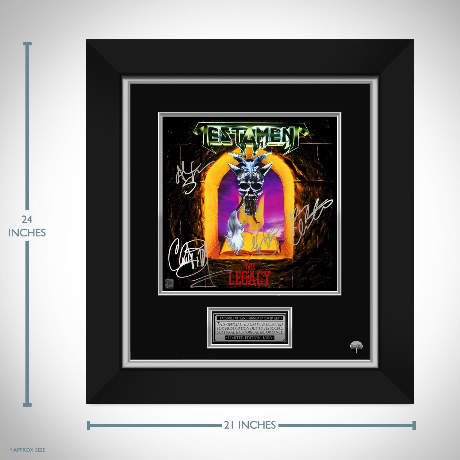 Testament - The Legacy Limited Signature Edition LP Cover Custom