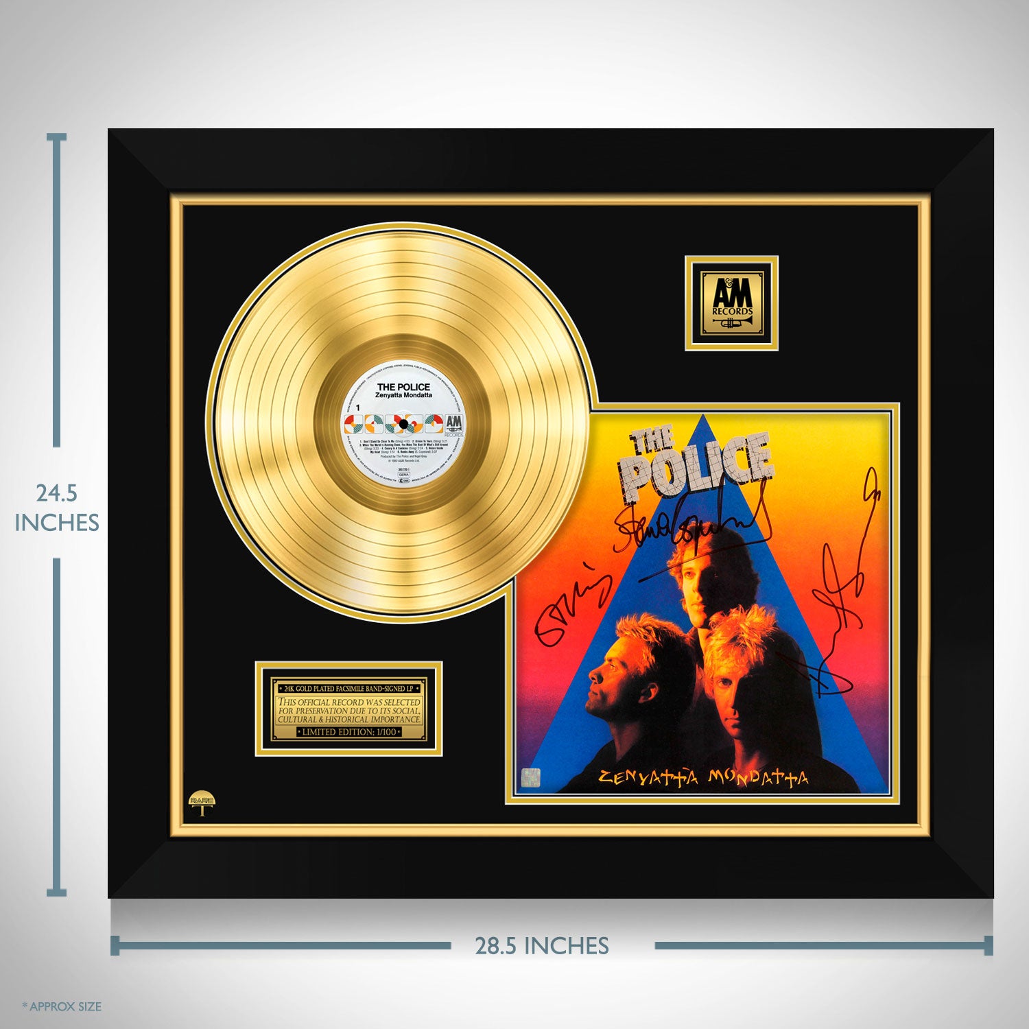 The Police Zenyatta Mondatta Limited Signature Edition Gold LP