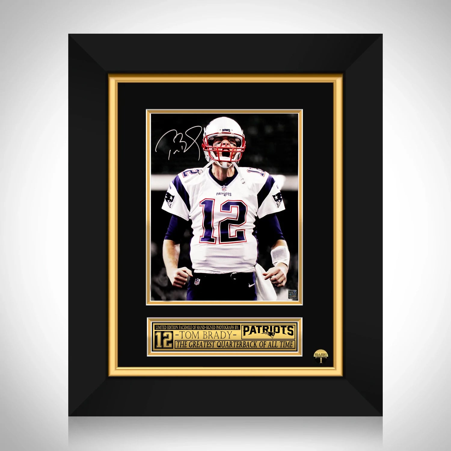 Tom Brady Signed Patriots The Show 20 x 46 LE Custom Framed Lithograph  Inscribed 5x SB Champ (UDA COA)