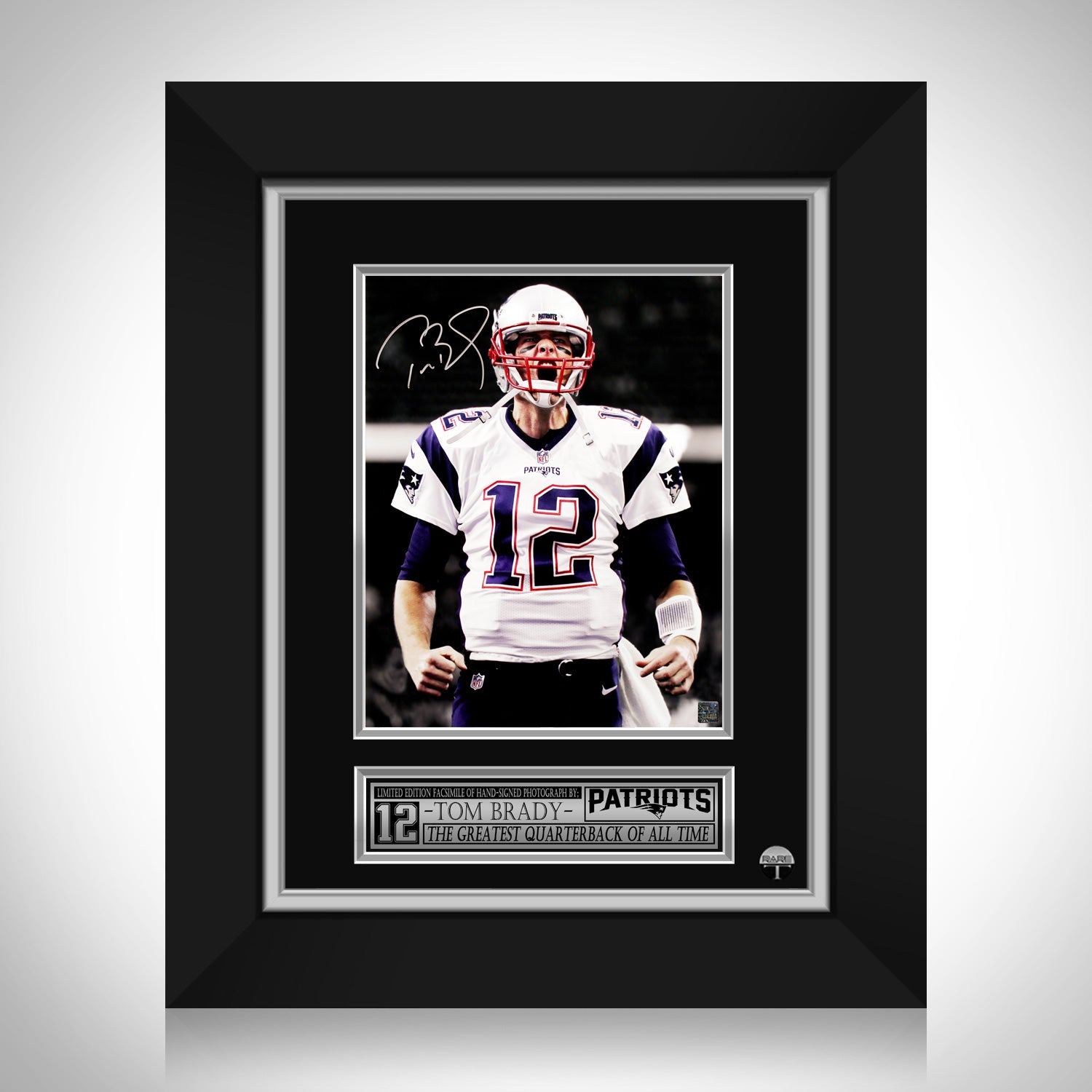 Tom Brady New England Patriots Framed Autographed 36 x 36 Tegata  Photograph - Limited Edition of 25 