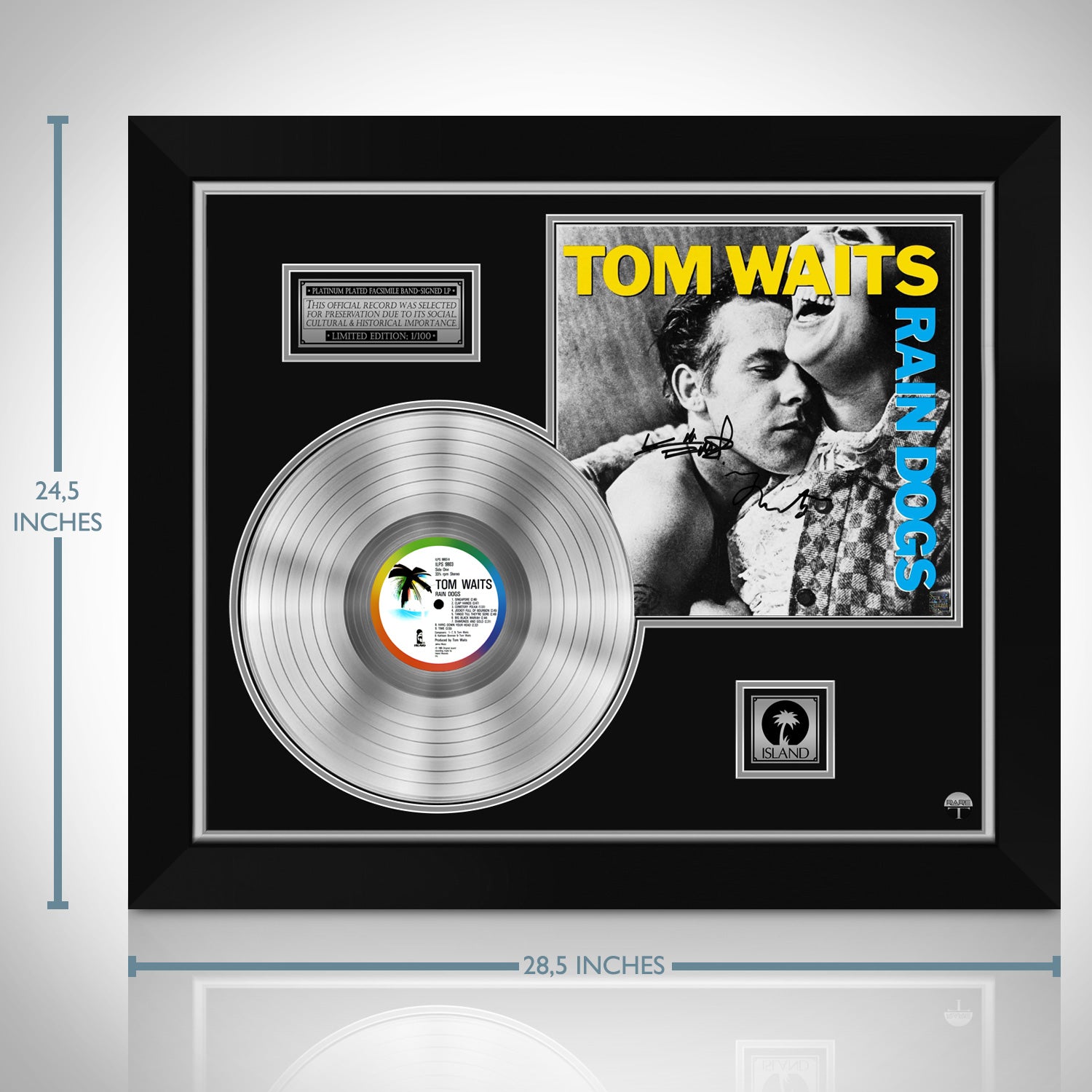 Tom Waits - Rain Dogs Platinum LP Limited Signature Edition Custom