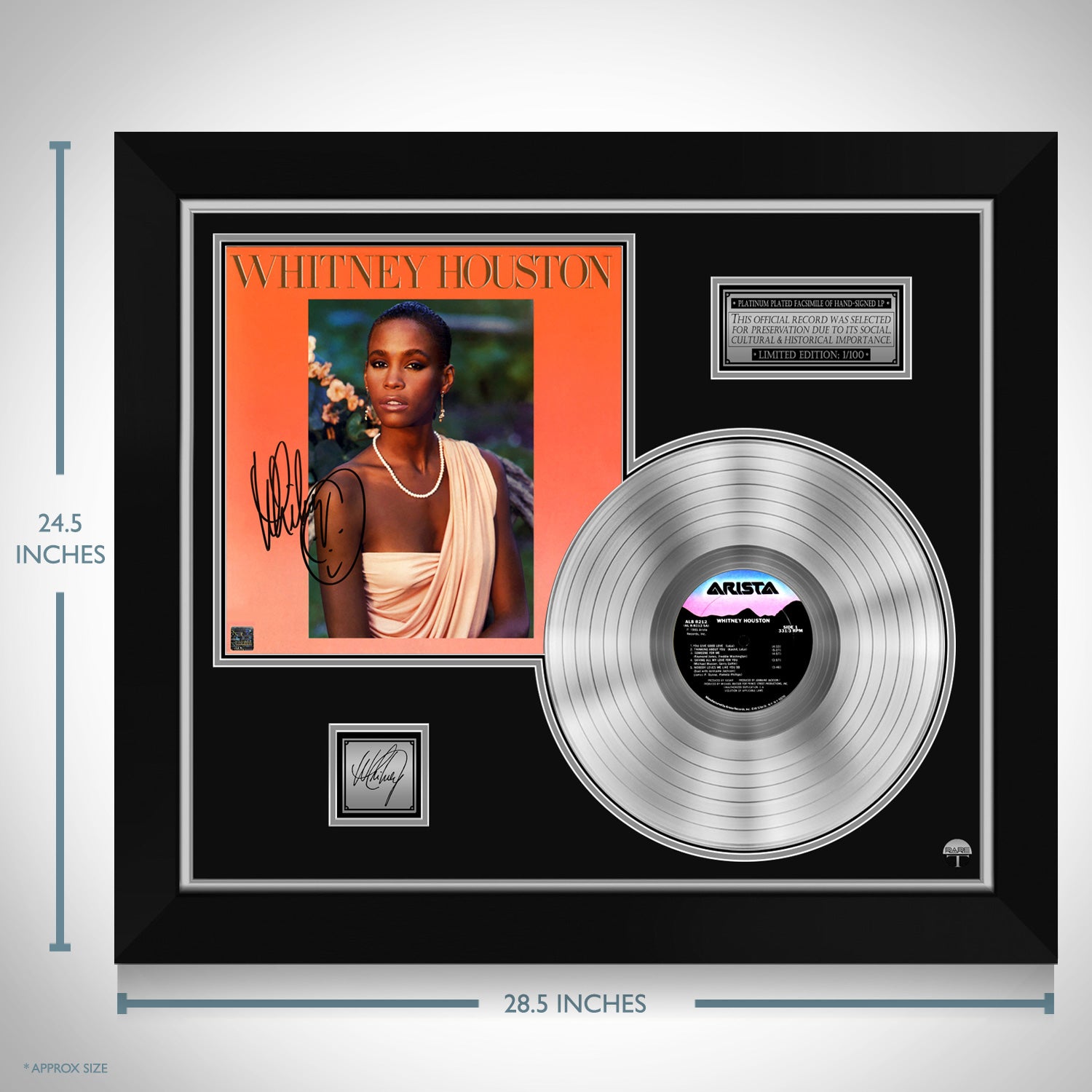 Whitney Houston Self Titled Platinum LP Limited Signature Edition 