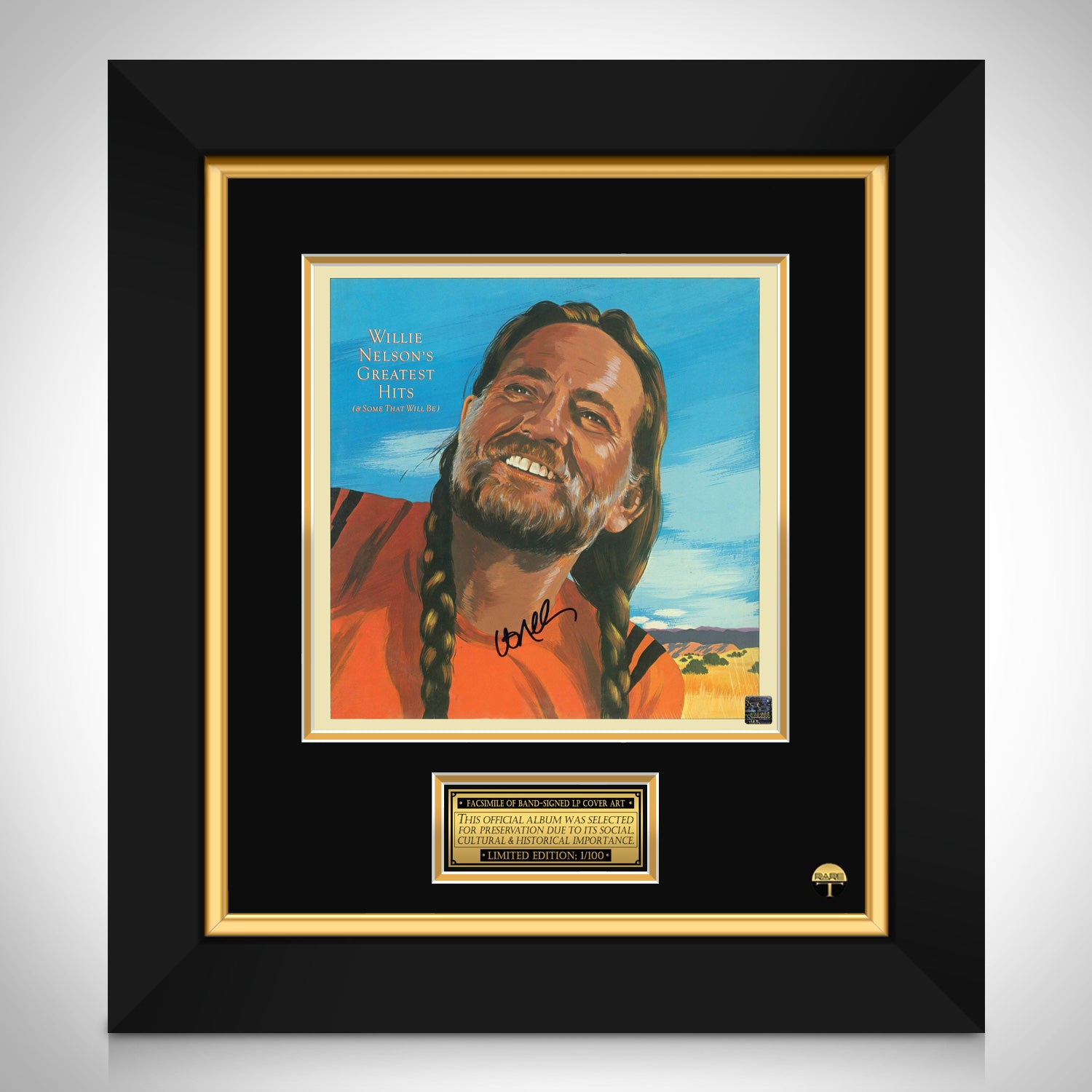 Willie Nelson Greatest Hits Limited Signature Edition LP Cover Custom ...