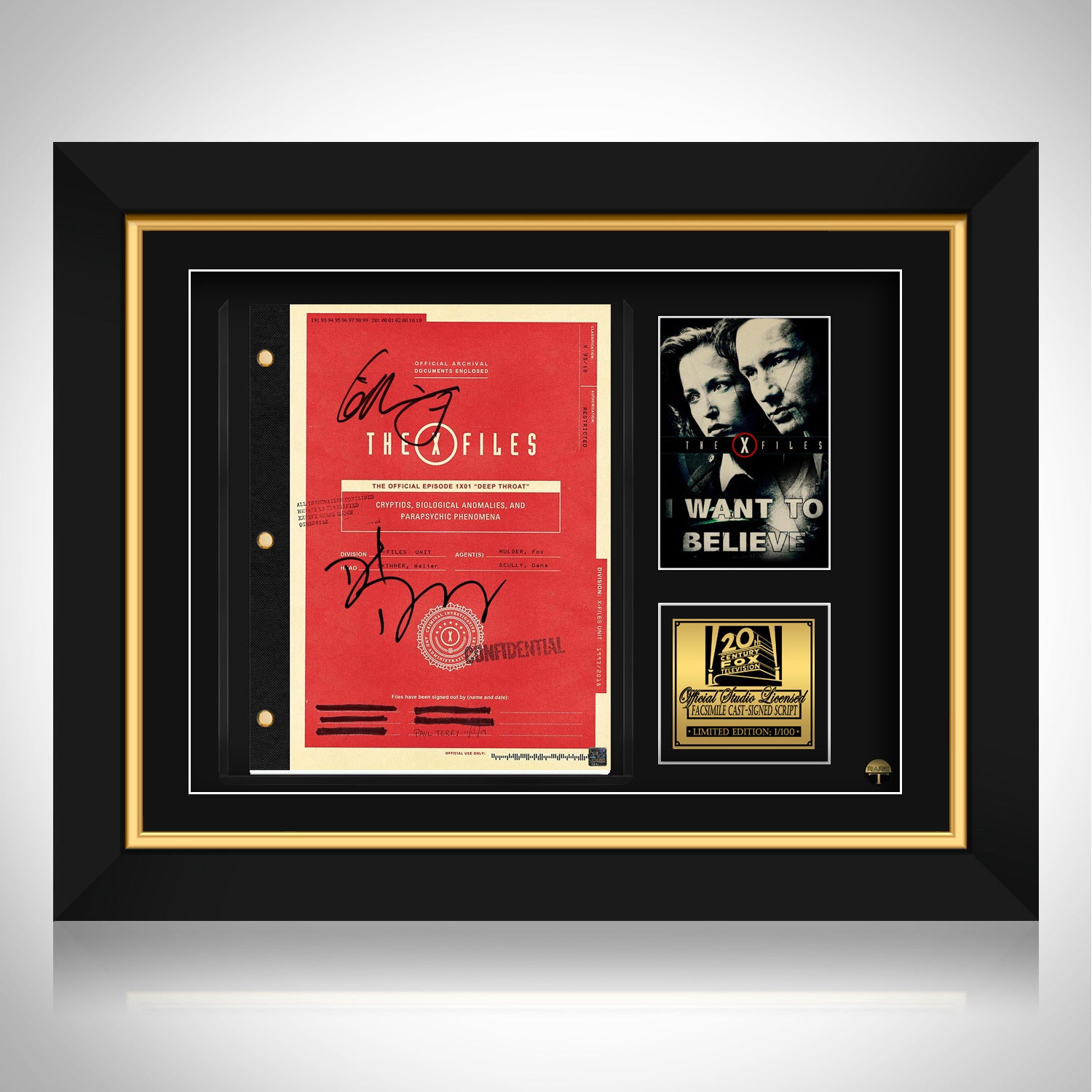 Ready To Ship! - X-Files Script Limited Signature Edition Custom Frame ...