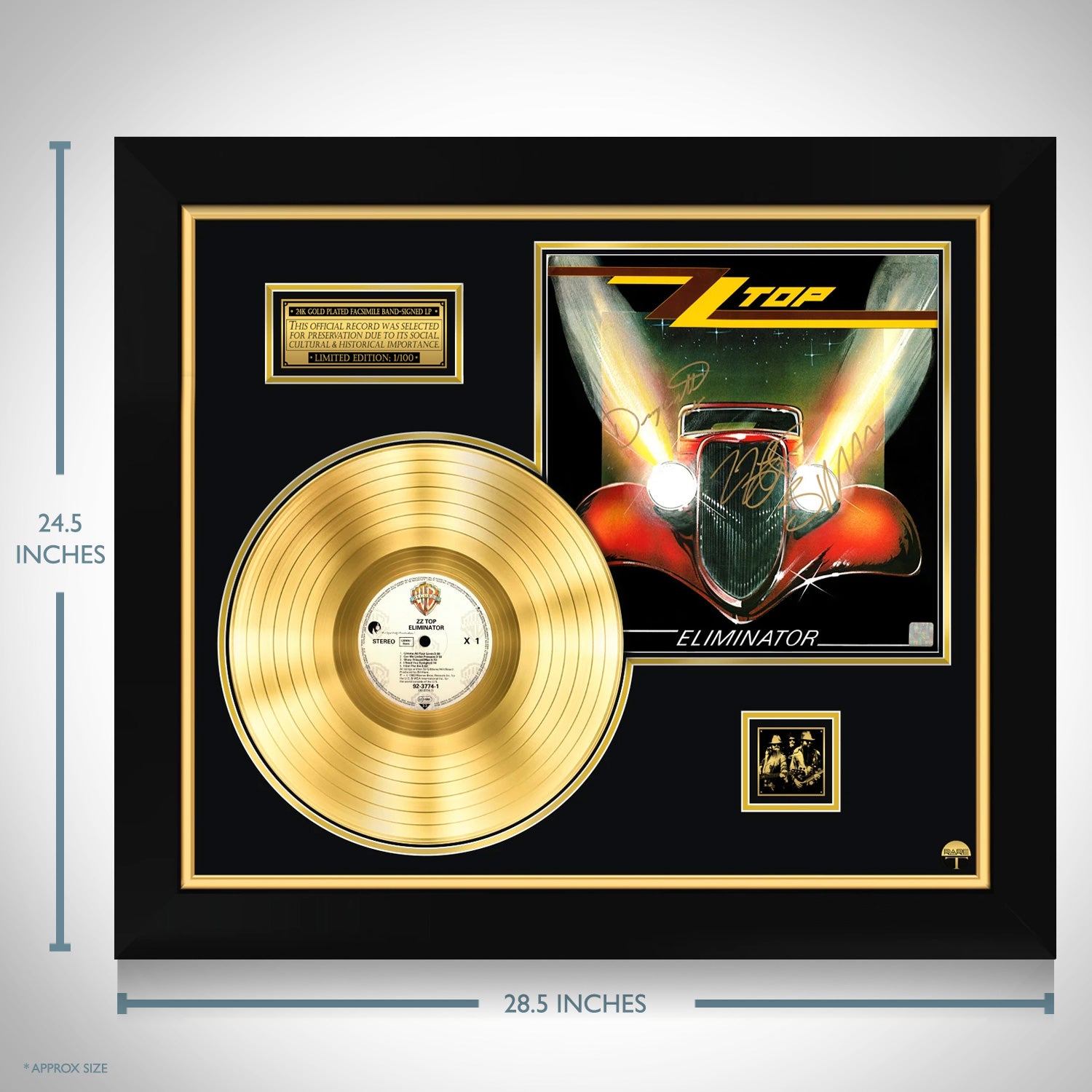 ZZ Top - Eliminator Gold LP Limited Signature Edition Custom 